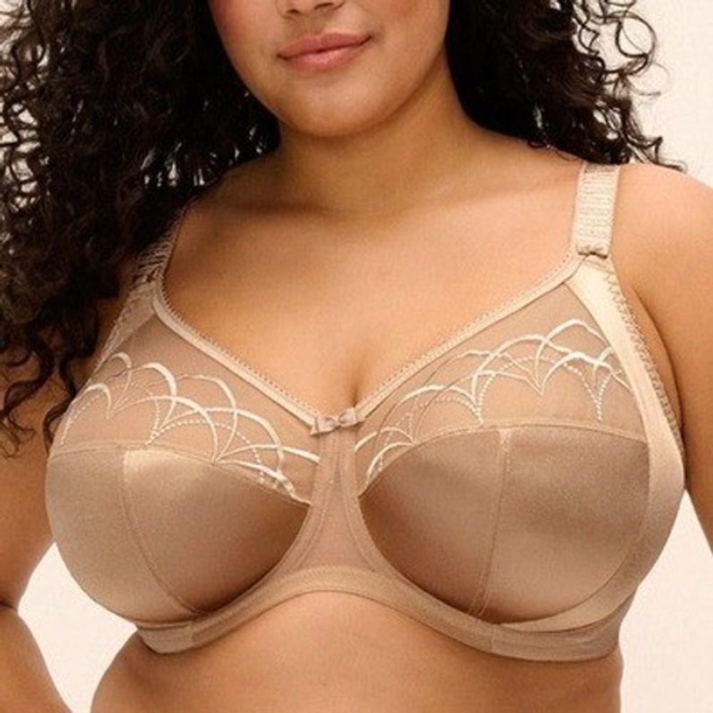 Elomi Cate Full Brief Bra 36HH UK / 36L US Hazel Embroidered Figure Underwire